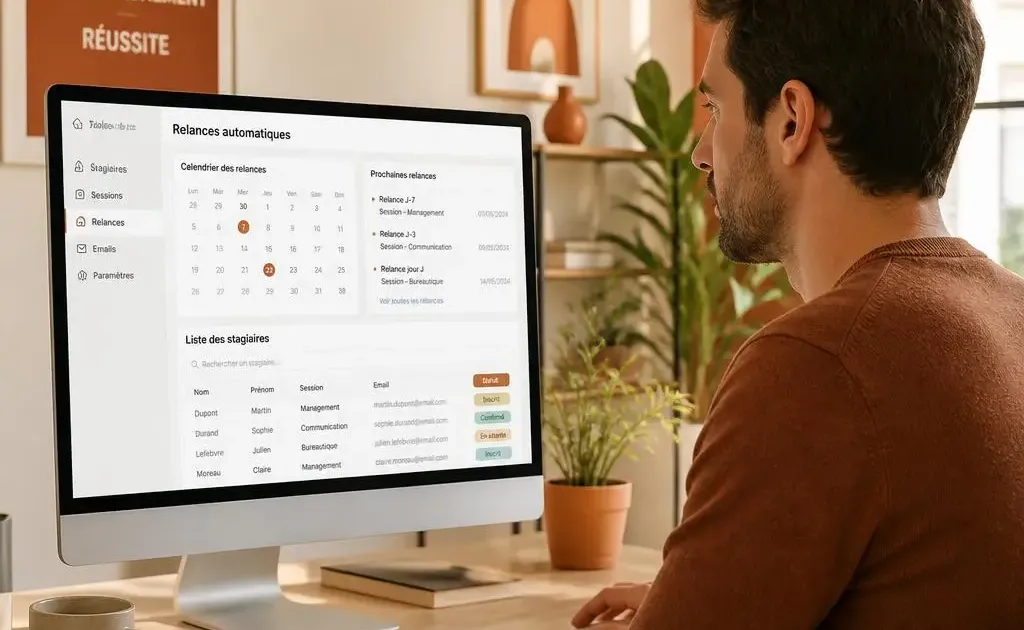 Automatisation des relances stagiaires pour organisme de formation