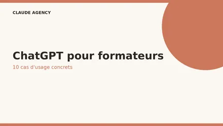Un formateur utilise ChatGPT sur son ordinateur portable pour préparer un cours