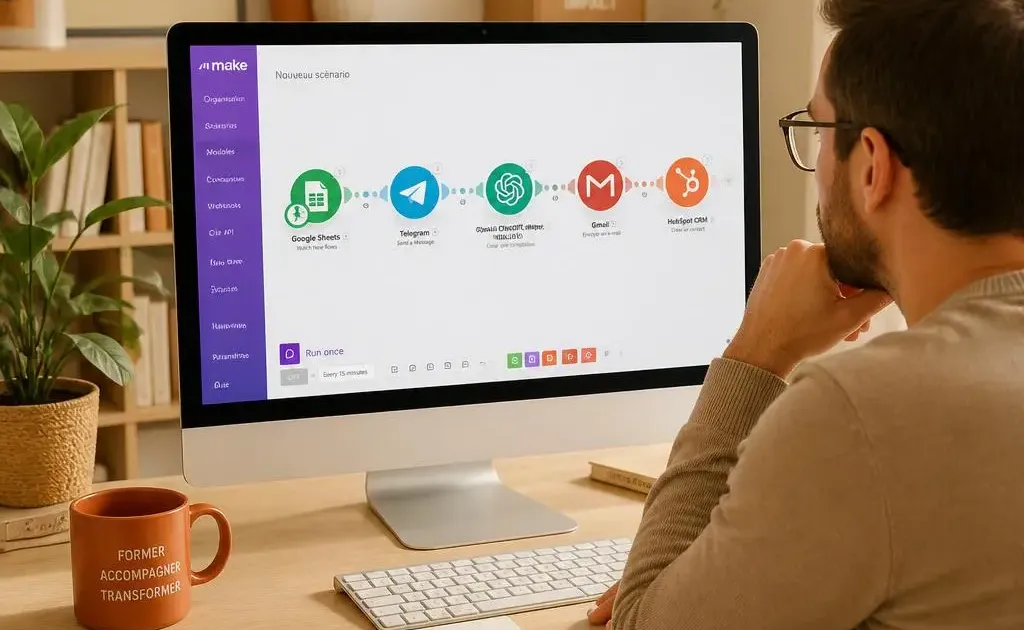 Automatisation Make pour organisme de formation